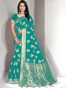 Pikham Self Design Banarasi Art Silk Saree