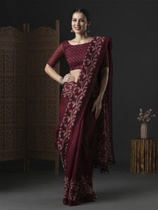 Sareemall Printed Daily Wear Cotton Blend Saree