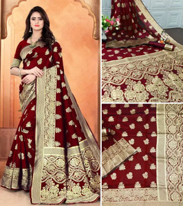 Aadvika Woven Banarasi Art Silk Saree