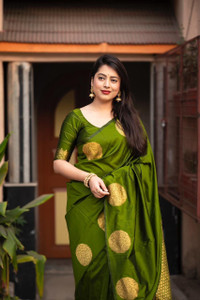 Sharda Woven Banarasi Silk Blend Saree