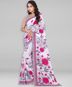 Leelavati Embroidered Bollywood Georgette Saree