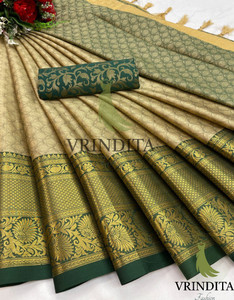 VRINDITA FASHION Woven Banarasi Art Silk, Cotton Silk Saree