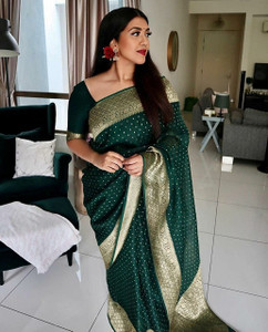 TWINLIGHT Woven Kanjivaram Pure Silk, Art Silk Saree