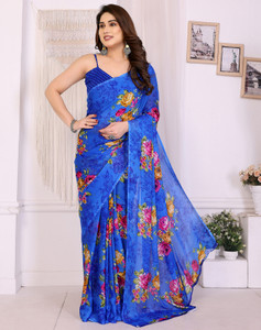 YASHIKA Printed Daily Wear Georgette Saree