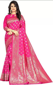 SWAMI STUDIO Printed, Self Design Bollywood Art Silk Saree