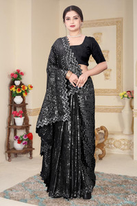 FERVIK FASHION Embellished Bollywood Georgette Saree