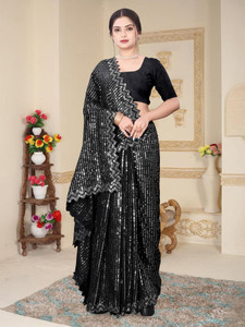 FERVIK FASHION Embellished Bollywood Georgette Saree