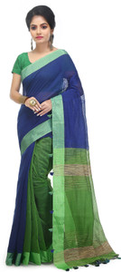 BENGAL HANDLOOM Woven Handloom Cotton Silk Saree