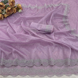 PRISHA Embellished Bollywood Jimmy Jimmy Saree