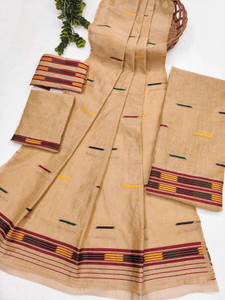 Sheden Lopez Creation Woven Mekhela Chador Cotton Silk Saree