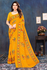 SHUBHSWAR Printed Daily Wear Georgette Saree