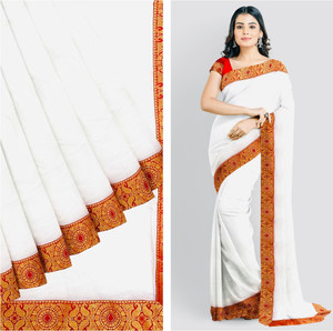 UNIQUE VAULT Self Design Chanderi Pure Cotton Saree