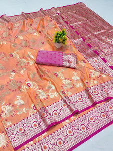 Ratnavali Woven Banarasi Pure Silk, Art Silk Saree