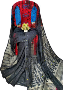 Jit Saree Ghar Woven Jamdani Cotton Silk Saree