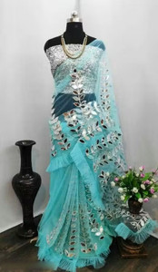 shyamlata Embroidered Bollywood Georgette Saree