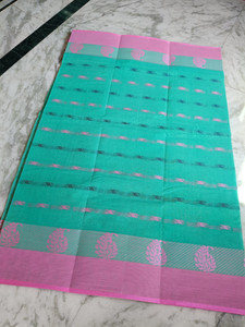 Traditional Sare Printed Tant Pure Cotton Saree