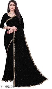 Rakholiya Self Design, Embroidered Bollywood Lycra Blend Saree