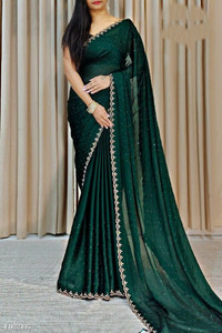 Jiyan Fashion Retail Embellished Bollywood Chiffon Saree