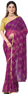 RHEY Printed Bollywood Chiffon Saree