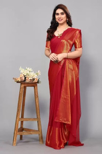 Vragi Embellished, Self Design Bollywood Chiffon Saree
