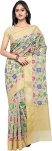 Kalaa Varsha Self Design, Woven Banarasi Silk Blend Saree