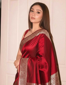 Afronza Woven Banarasi Satin Saree