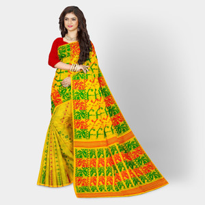 Mayabi Woven Jamdani Cotton Silk Saree