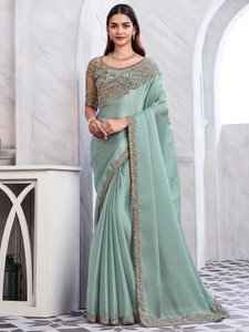 Divastri Embellished, Embroidered Bollywood Georgette Saree