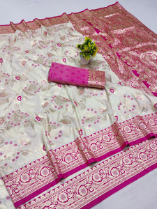 Ratnavali Woven Banarasi Pure Silk, Art Silk Saree