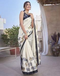 YASHIKA Printed Daily Wear Art Silk Saree