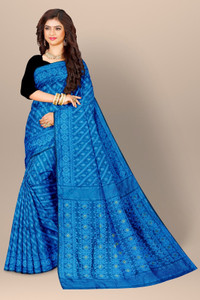 Bhadra Shopping Store Woven Jamdani Cotton Silk Saree