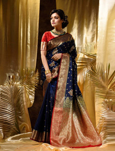 erika Woven Kanjivaram Pure Silk, Art Silk Saree