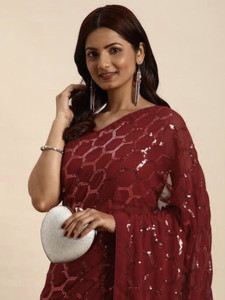 Clemira Embellished Bollywood Georgette Saree