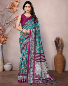 YASHIKA Printed Banarasi Art Silk Saree