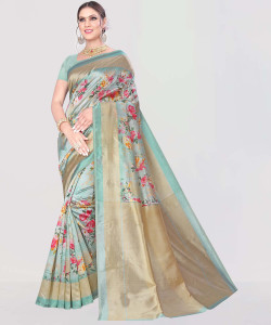 Salooni Floral Print Mysore Art Silk Saree