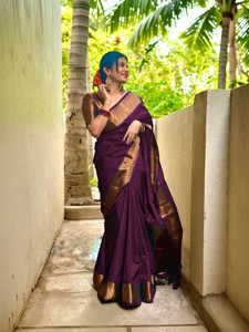 YASHIKA Woven Banarasi Cotton Silk, Jacquard Saree