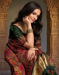 Satrani Woven Banarasi Pure Silk Saree