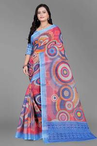 SJY Printed Bollywood Linen Saree