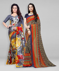 kashvi sarees Printed Daily Wear Georgette Saree