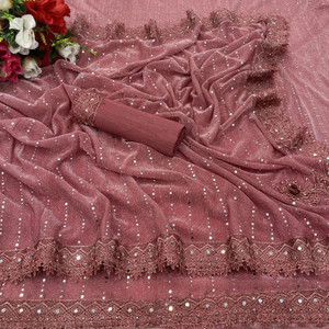 KRUBUX Printed Chanderi Cotton Silk Saree