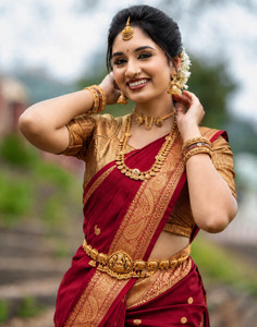 Samah Woven Kanjivaram Silk Blend Saree