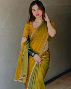 Bombey Velvat Fab Printed Bollywood Jimmy Jimmy Saree