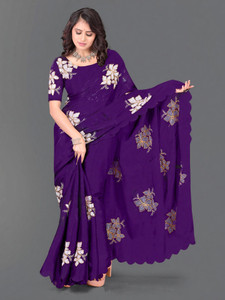 AVIRAT DESIGNER STUDIO Embroidered Bollywood Georgette Saree