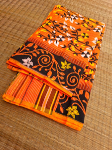 KhayaFashion Woven Jamdani Pure Cotton Saree