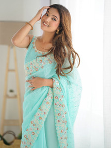 ANOUK Embellished Banarasi Georgette Saree
