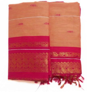 texpro Woven Gadwal Cotton Blend Saree