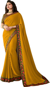 ROOP SUNDARI SAREES Solid/Plain, Digital Print Bollywood Pure Silk Saree