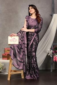 MIRCHI FASHION Printed, Floral Print Daily Wear Chiffon, Georgette Saree