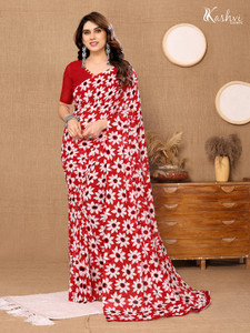 kashvi sarees Floral Print Bollywood Georgette Saree