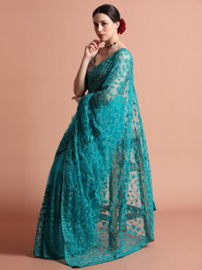 Jaipur Kurti Embroidered Bollywood Net Saree